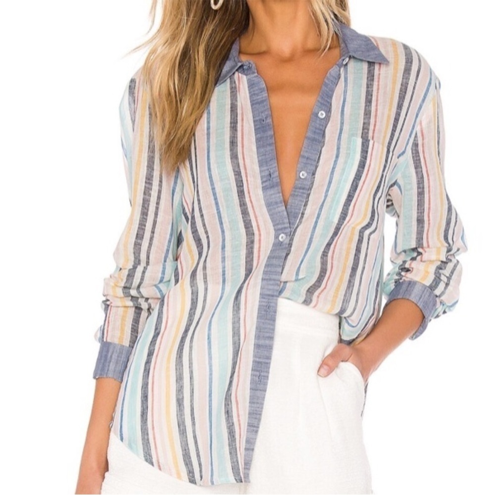Splendid Linen Button Down Shirt